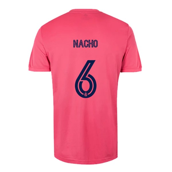 Camiseta Real Madrid Replica Segunda Ropa NO.6 Nacho 2020/21 Rosa